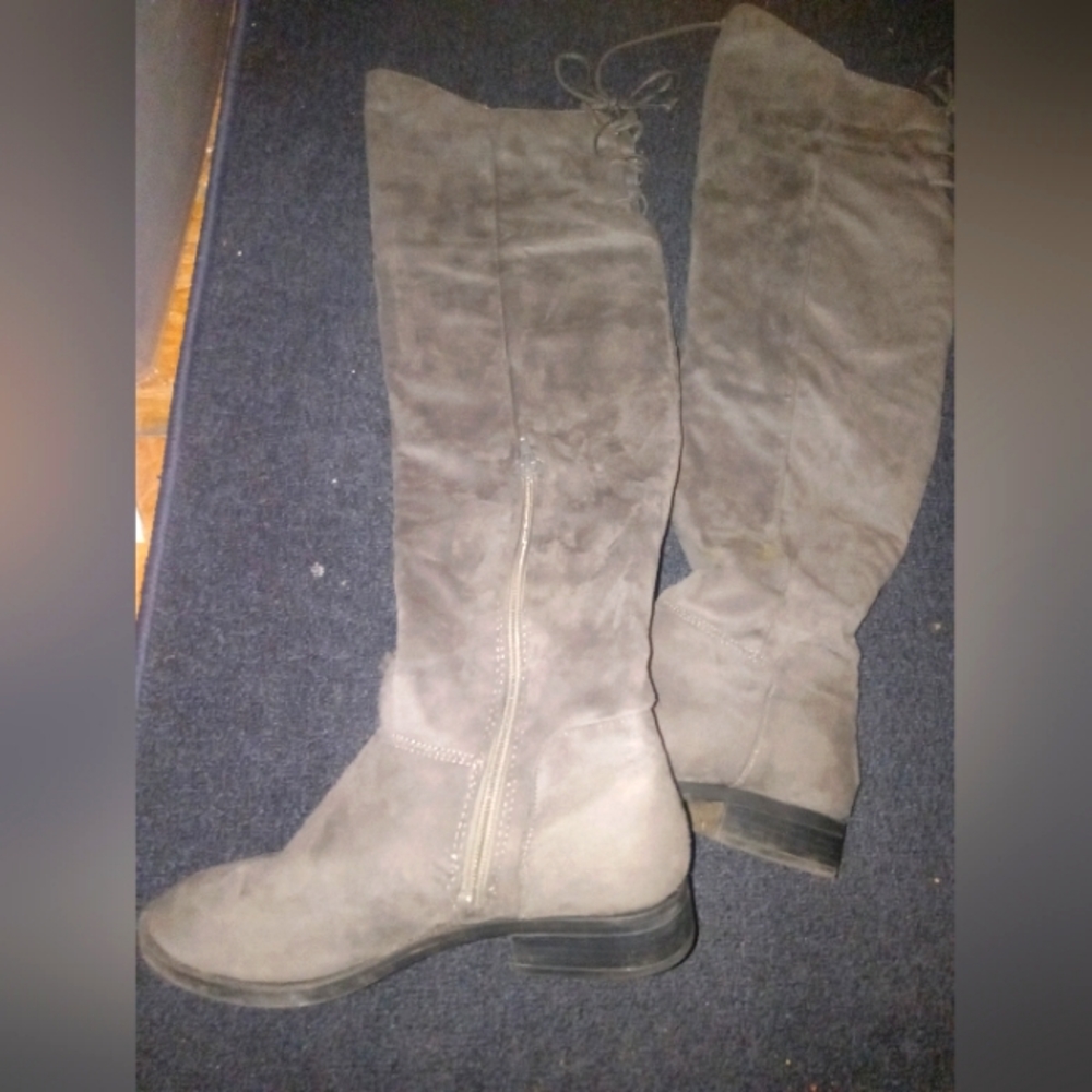 Suede over the knee boots